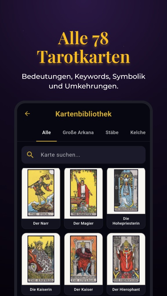 German TarotPocket card library